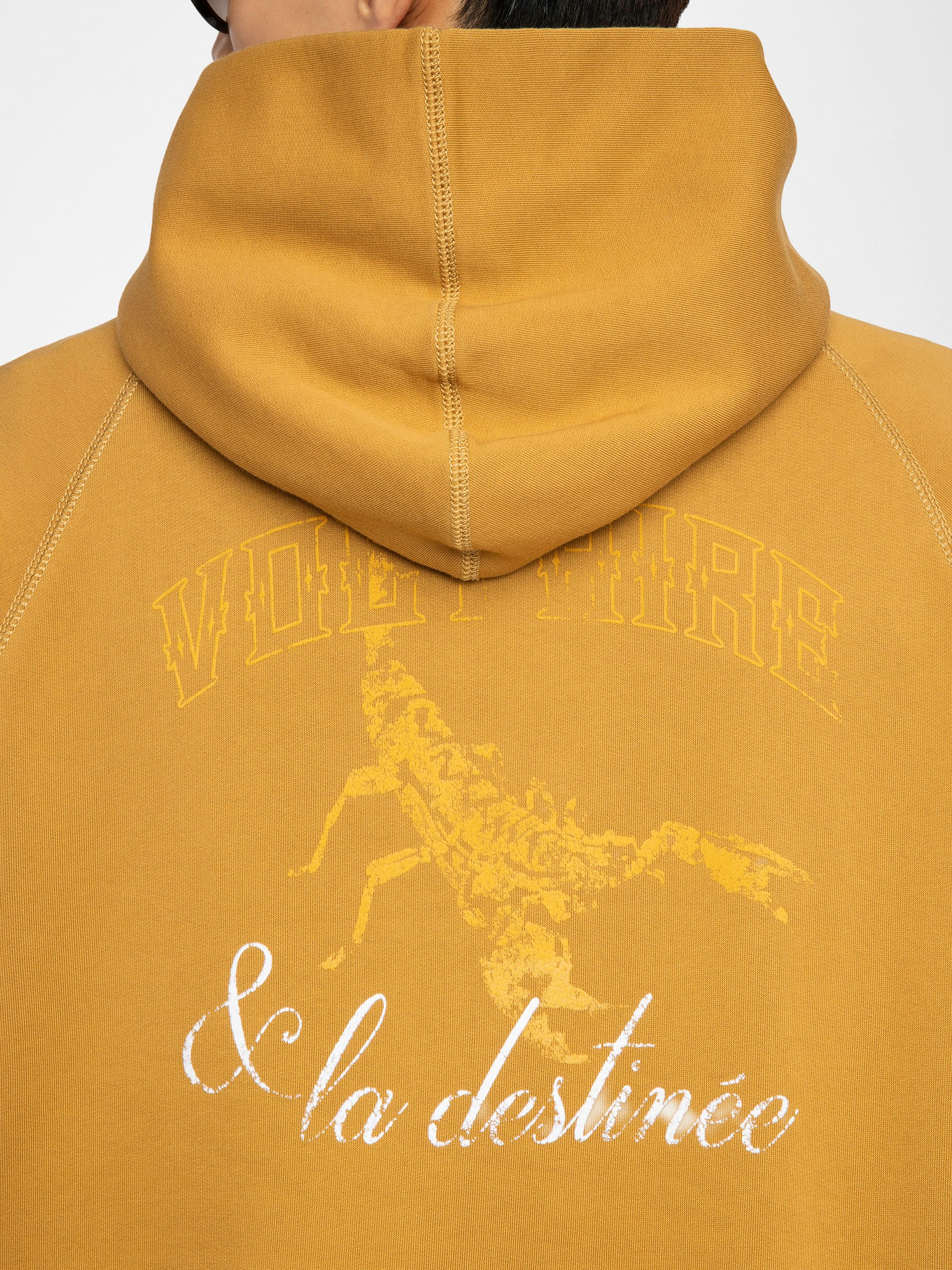 Georgio Sweatshirt - Hooded sweatshirt with raglan long sleeves and back print.